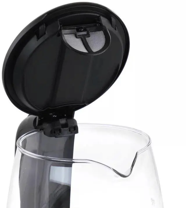 Alt view image 3 of 5 - Better Chef 1.7 Liter 360 Degree Glass Cordless Electric Kettle