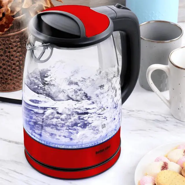 Alt view image 5 of 5 - Better Chef 1.7 Liter 360 Degree Glass Cordless Electric Kettle