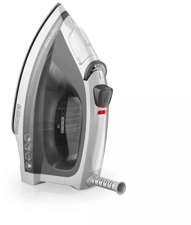 Alt view image 2 of 7 - Black & Decker Light N Easy Auto-Shutoff Iron with Stainless Soleplate