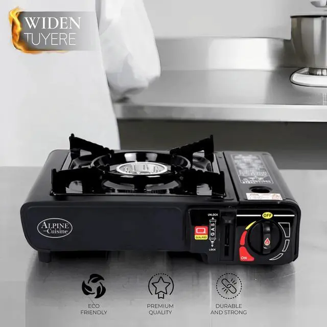Alt view image 4 of 7 - Alpine Cuisine Lightweight Portable Gas Stove for Outdoor and Indoor Cooking
