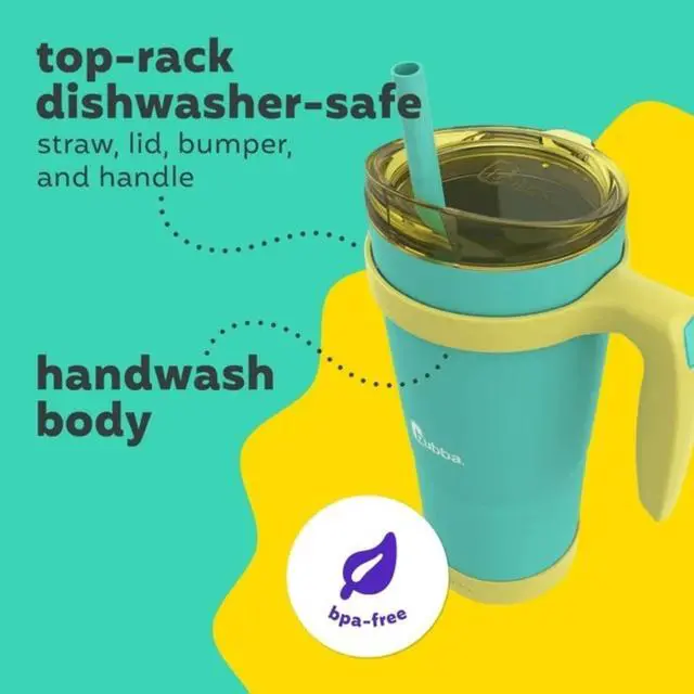 Alt view image 4 of 6 - Bubba 32oz Insulated Stainless Tumbler with Handle and Straw