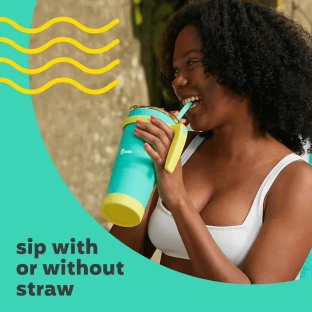 Alt view image 5 of 6 - Bubba 32oz Insulated Stainless Tumbler with Handle and Straw