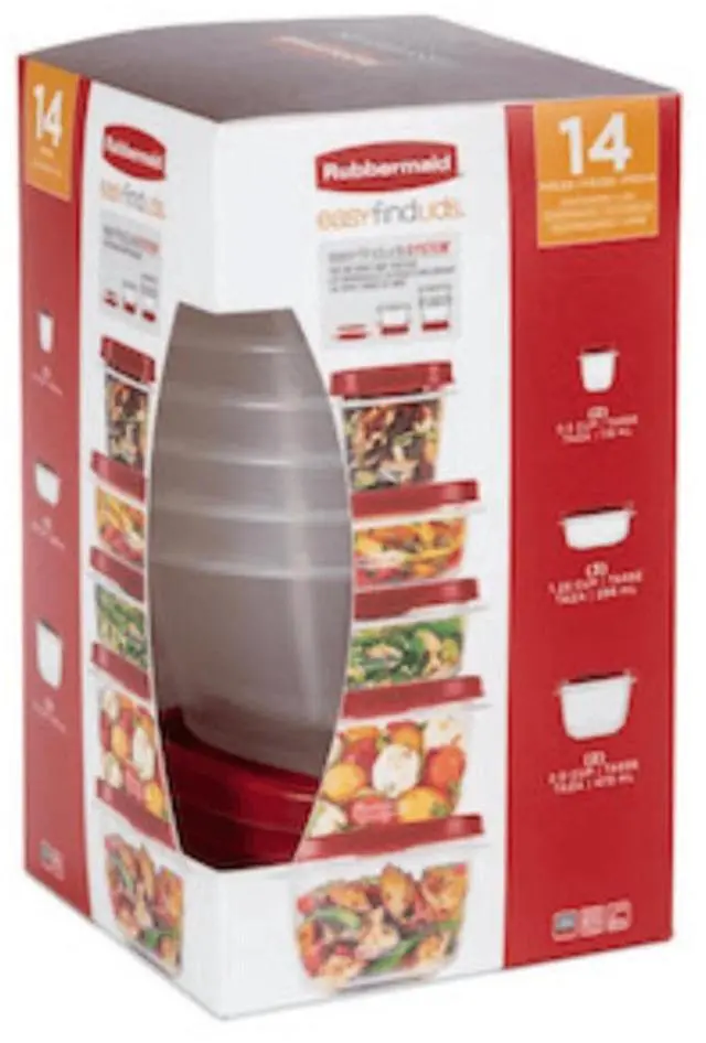Main image of Rubbermaid EasyFindLids 14pc Food Storage Set
