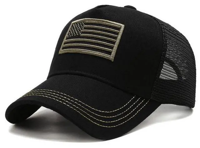 Main image of JupiterGear American Flag Trucker Hat with Adjustable Strap