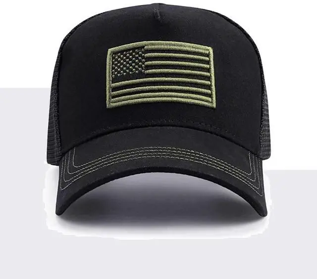Alt view image 4 of 7 - JupiterGear American Flag Trucker Hat with Adjustable Strap
