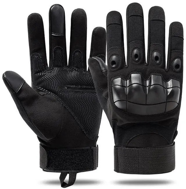 Main image of JupiterGear Airsoft Gloves for Outdoor Sports, Paintball, and Motorcycling with Touchscreen Fingertip Capability X-Large Black