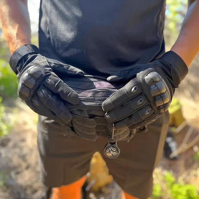 Alt view image 6 of 7 - JupiterGear Airsoft Gloves for Outdoor Sports, Paintball, and Motorcycling with Touchscreen Fingertip Capability X-Large Black