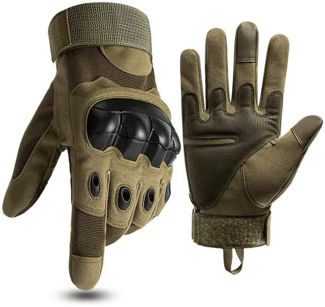 Alt view image 2 of 7 - JupiterGear Airsoft Gloves for Outdoor Sports, Paintball, and Motorcycling with Touchscreen Fingertip Capability X-Large Green