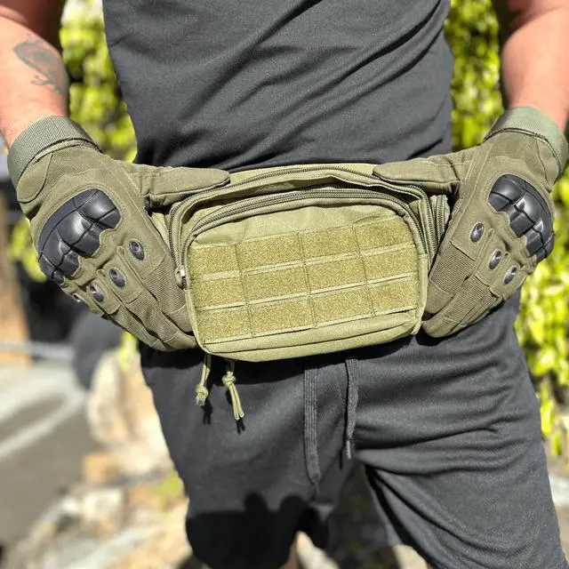 Alt view image 3 of 7 - JupiterGear Airsoft Gloves for Outdoor Sports, Paintball, and Motorcycling with Touchscreen Fingertip Capability X-Large Green