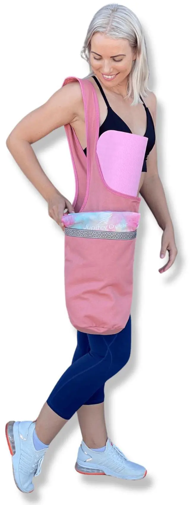 Alt view image 7 of 7 - JupiterGear Yoga Mat Carrying Tote Bag with Large Size Pockets