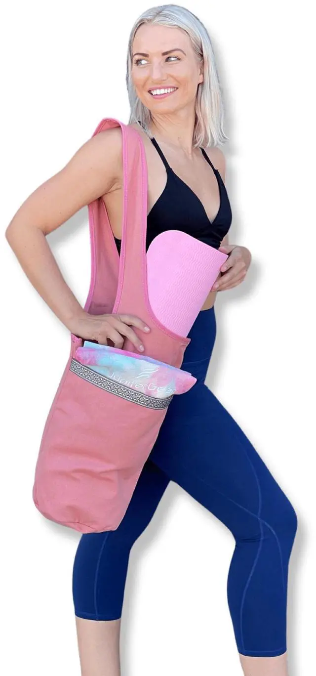 Alt view image 6 of 7 - JupiterGear Yoga Mat Carrying Tote Bag with Large Size Pockets