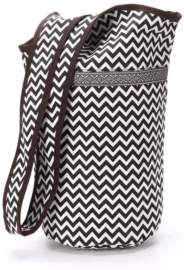 Alt view image 3 of 7 - JupiterGear Yoga Mat Carrying Tote Bag with Large Size Pockets Black/White