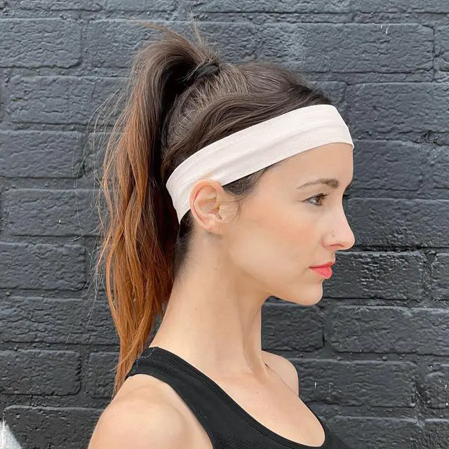 Alt view image 5 of 7 - JupiterGear The Runner Sweat-Wicking Headband for Fitness and Sports Pink