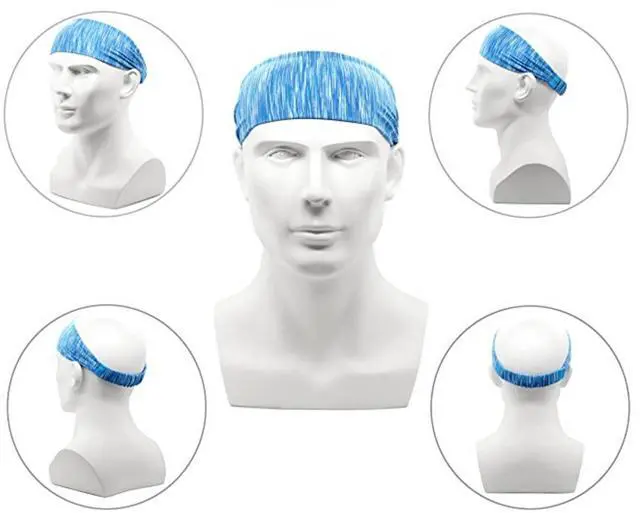 Alt view image 2 of 5 - JupiterGear Extra-Wide Sport and Fitness Sweat Wicking Fitness Headband