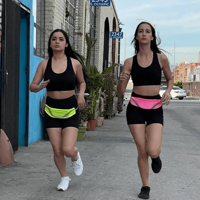 Alt view image 3 of 6 - JupiterGear Water-Resistant Sport Waist Pack Running Belt with Reflective Strip Pink