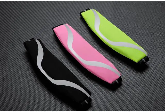 Alt view image 6 of 6 - JupiterGear Water-Resistant Sport Waist Pack Running Belt with Reflective Strip Pink