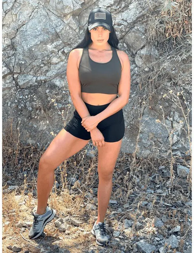 Alt view image 6 of 6 - JupiterGear Racerback Lightweight Training Crop Tank Top S-M Dark Green