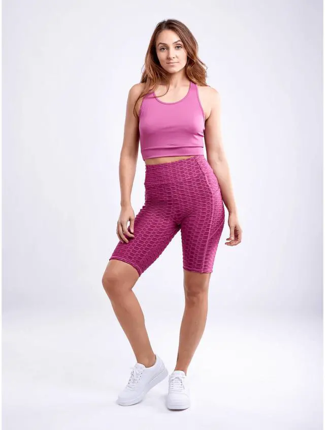 Alt view image 5 of 7 - JupiterGear Racerback Lightweight Training Crop Tank Top L - XL Pink