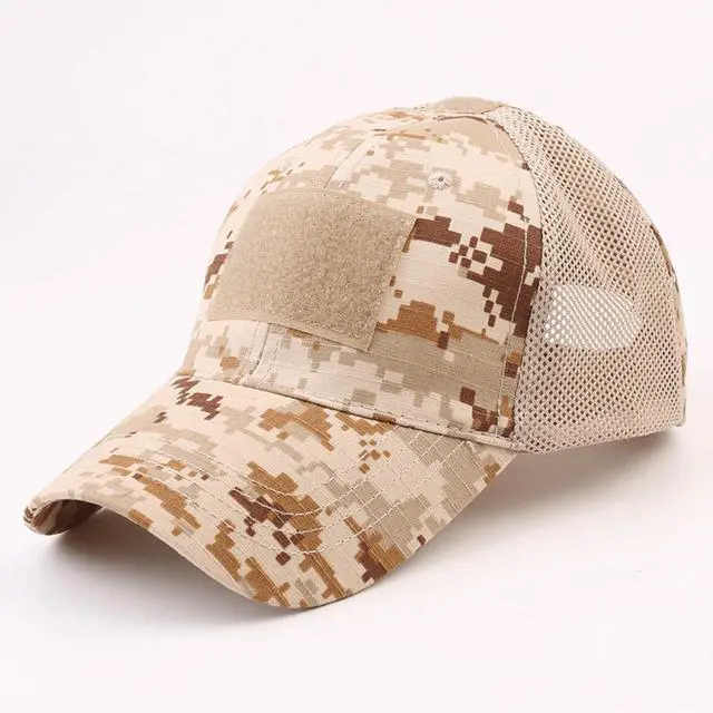 Main image of JupiterGear Breathable Unisex Trucker Patch Hat with Adjustable Strap Desert Digital Camo