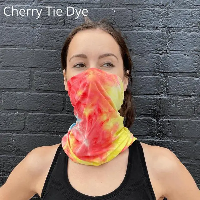 Main image of JupiterGear Neck Gaiter Face Mask for Fishing and Other Outdoor Activities Cherry Tie Dye