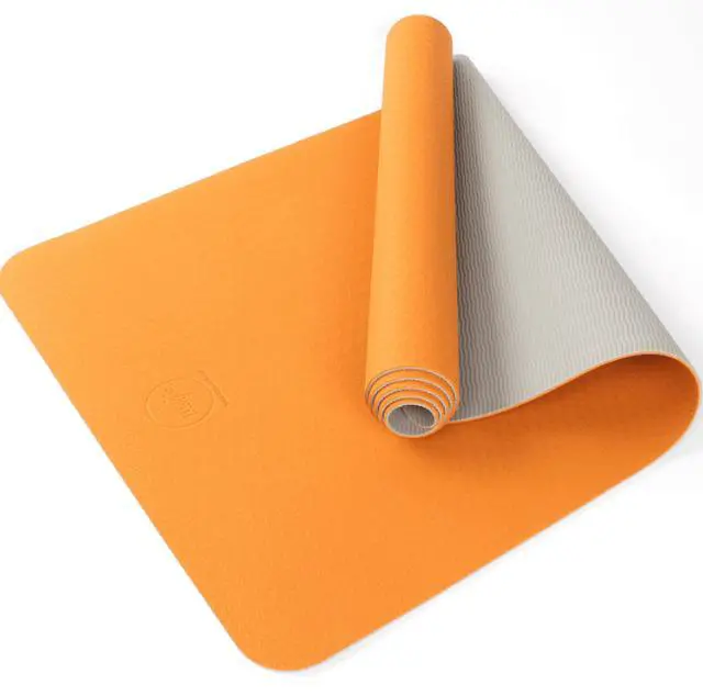 Alt view image 4 of 4 - Maji Sports 2-Tone TPE Premium Yoga Mat Orange