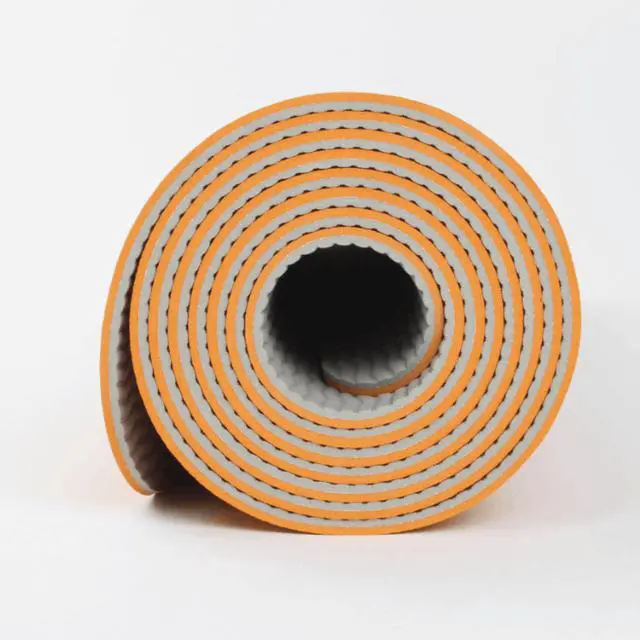 Alt view image 3 of 4 - Maji Sports 2-Tone TPE Premium Yoga Mat Orange