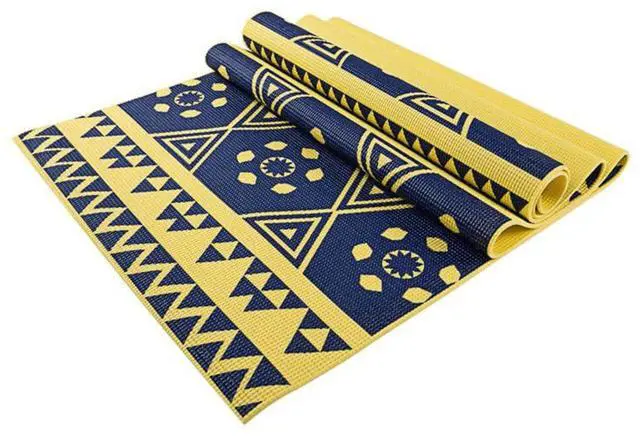 Alt view image 3 of 5 - Maji Sports Printed PVC Yoga Mat, Yellow