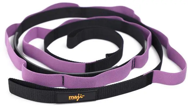 Alt view image 2 of 6 - Maji Sports Elastic Yoga Straps With 9 Loops