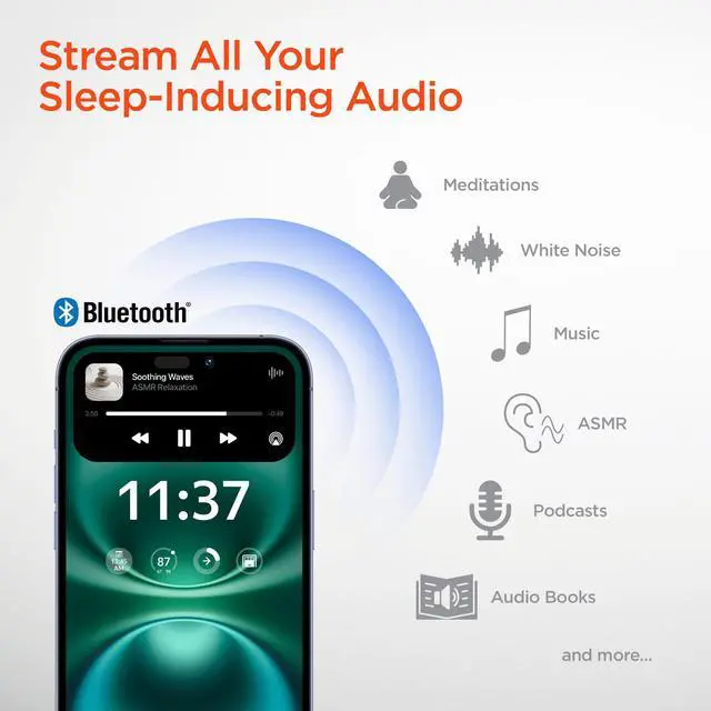 Alt view image 6 of 7 - HyperGear SleepEEZ Mini Noise-Blocking True Wireless Earbuds for Sleeping