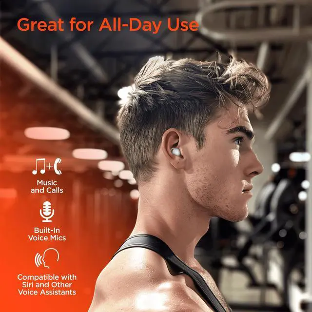 Alt view image 5 of 7 - HyperGear SleepEEZ Mini Noise-Blocking True Wireless Earbuds for Sleeping White