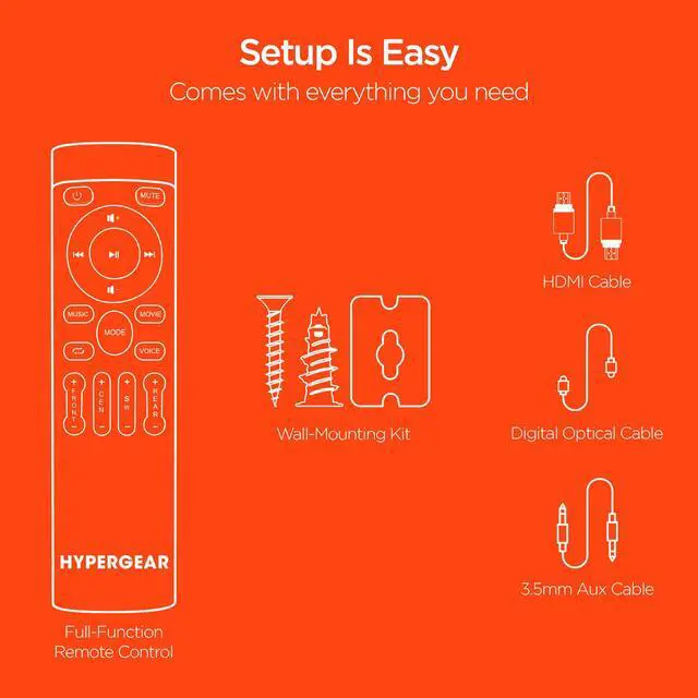 Alt view image 7 of 7 - HyperGear SB51a 5.1 Home Theater Surround Sound System