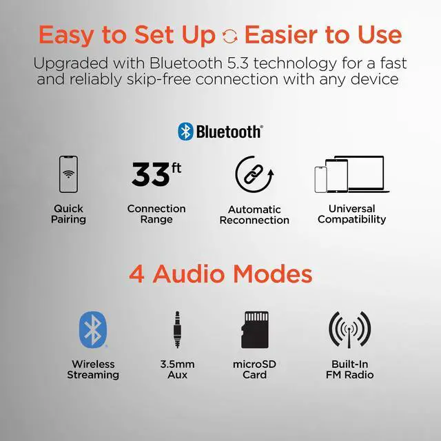 Alt view image 5 of 7 - HyperGear Flip 2-in-1 Headphones Plus Speaker
