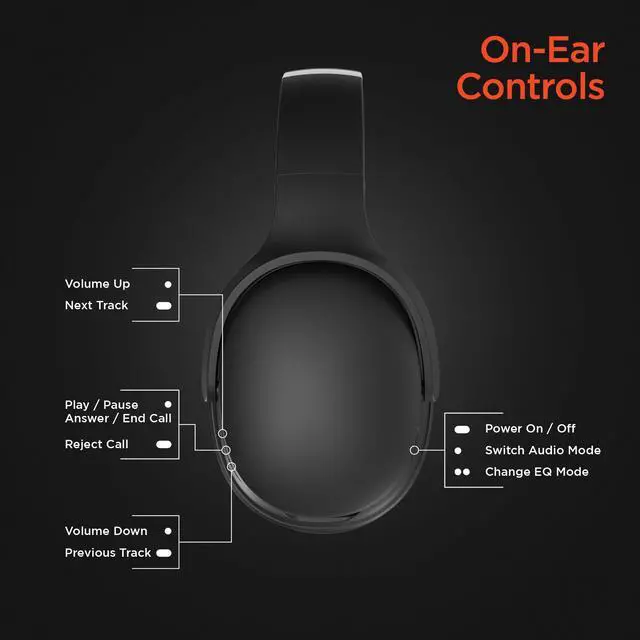 Alt view image 4 of 7 - HyperGear Flip 2-in-1 Headphones Plus Speaker