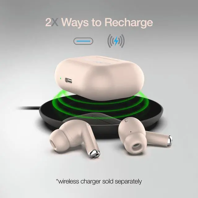 Alt view image 6 of 7 - Naztech Xpods PRO TWS with Wireless Charging Case