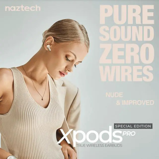 Alt view image 2 of 7 - Naztech Xpods PRO TWS with Wireless Charging Case