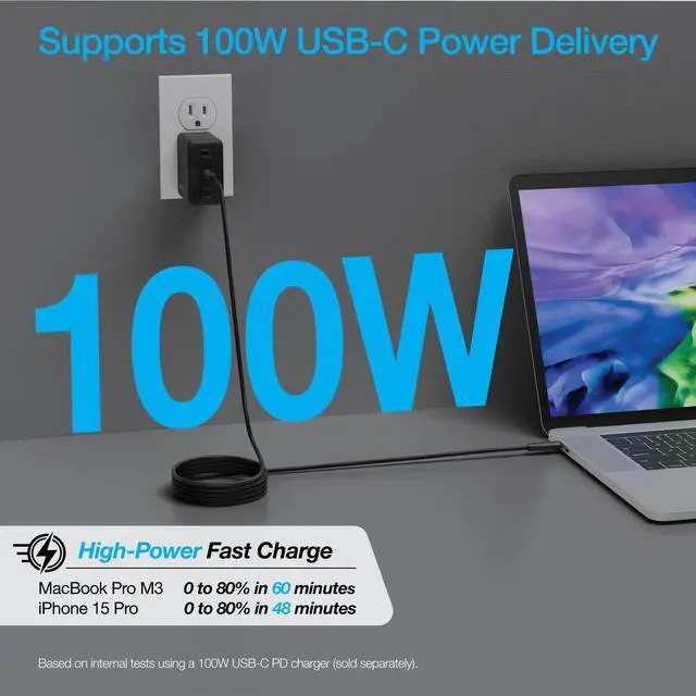 Alt view image 6 of 7 - Naztech REcoil USB-C to USB-C Magnetic Cable 6ft