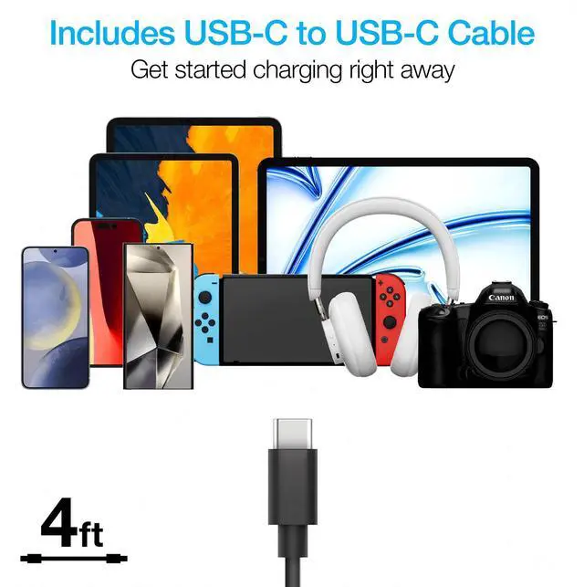 Alt view image 6 of 7 - Naztech N420 PD25W+2.4A  Car Charger + C - C Cable 4Ft