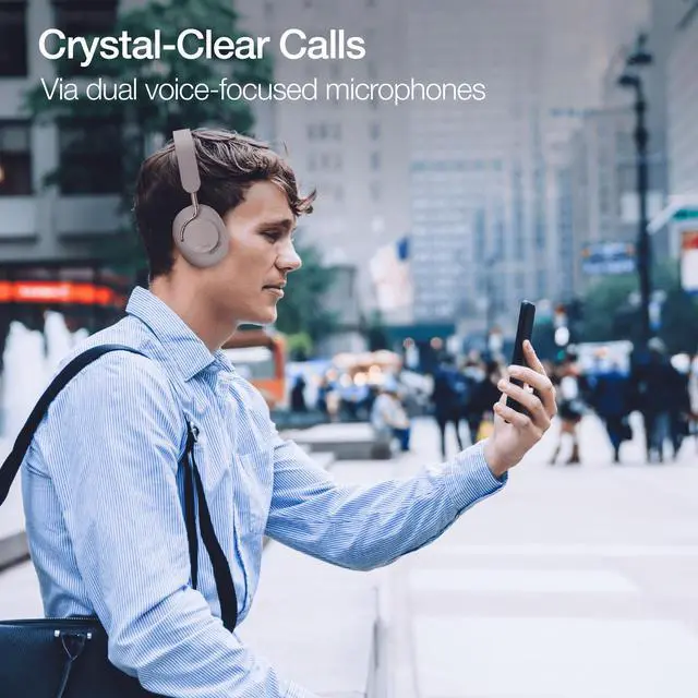 Alt view image 3 of 7 - Naztech Aura 360 ANC Wireless Headphones Grey