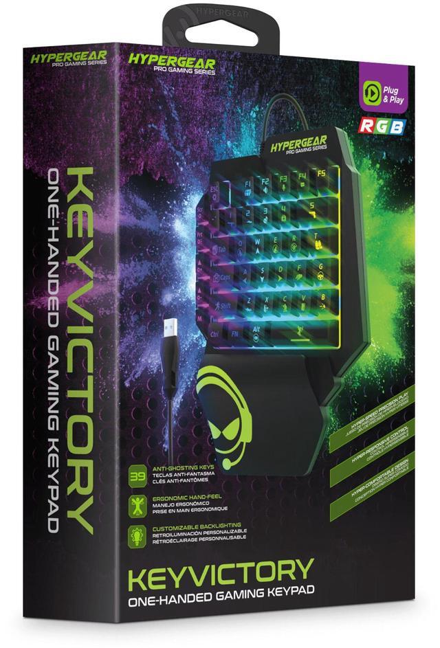 Alt view image 7 of 7 - HyperGear KeyVictory One-Handed Gaming Keypad