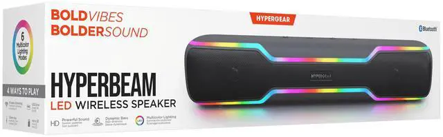 Alt view image 2 of 3 - HyperGear HyperBeam LED Wireless Speaker