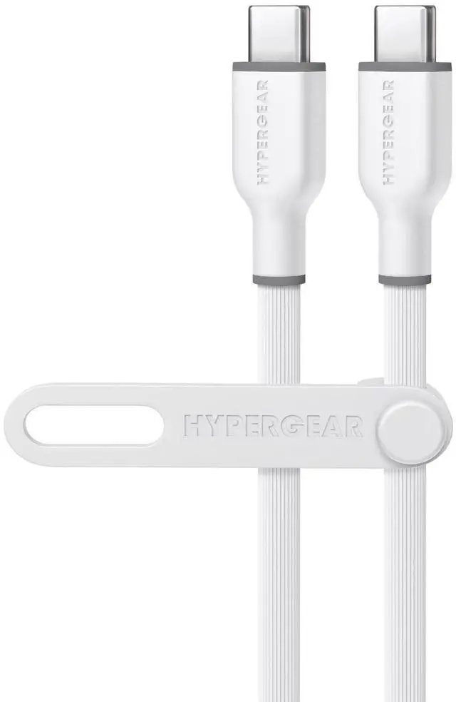 Main image of HyperGear Flexi PRO USB-C to USB-C Cable 10ft White