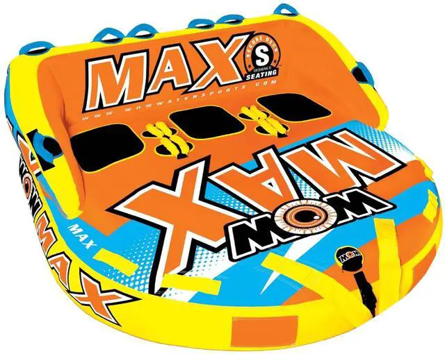 Main image of WOW Watersports Max Inflatable Towable Deck Tube for up to 3 Riders