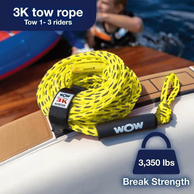 Alt view image 6 of 7 - WOW WATERSPORTS 3K 60' TOW ROPE