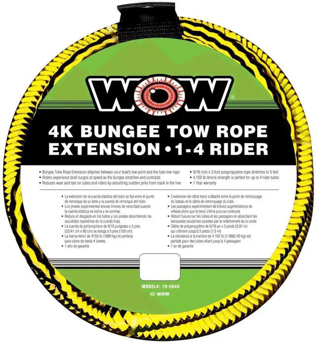 Main image of WOW Watersports 4K Bungee Tow Rope Extension