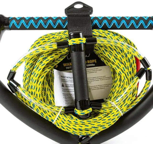 Alt view image 2 of 5 - WOW Watersports 70ft Wakeboard Rope with Trick Handle