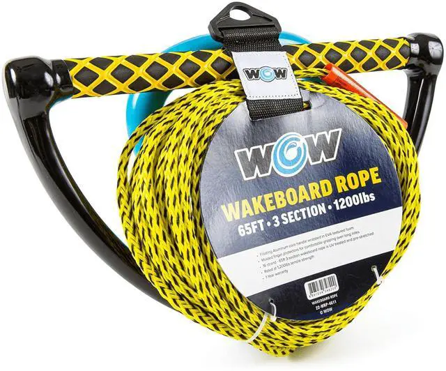 Alt view image 3 of 7 - WOW Watersports 65ft 3-Section Wakeboard Rope