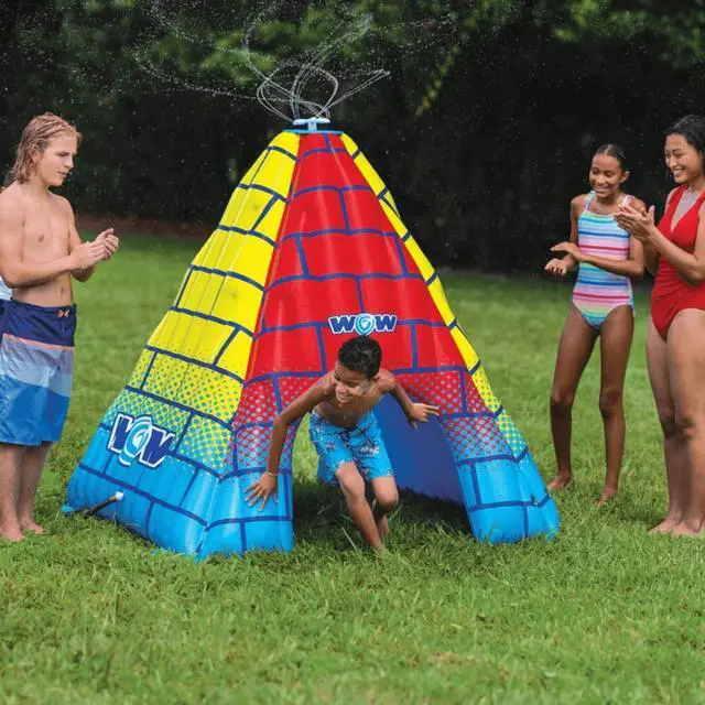 Alt view image 5 of 7 - WOW Watersports 5.5ft Rainbow Pyramid Backyard Sprinkler