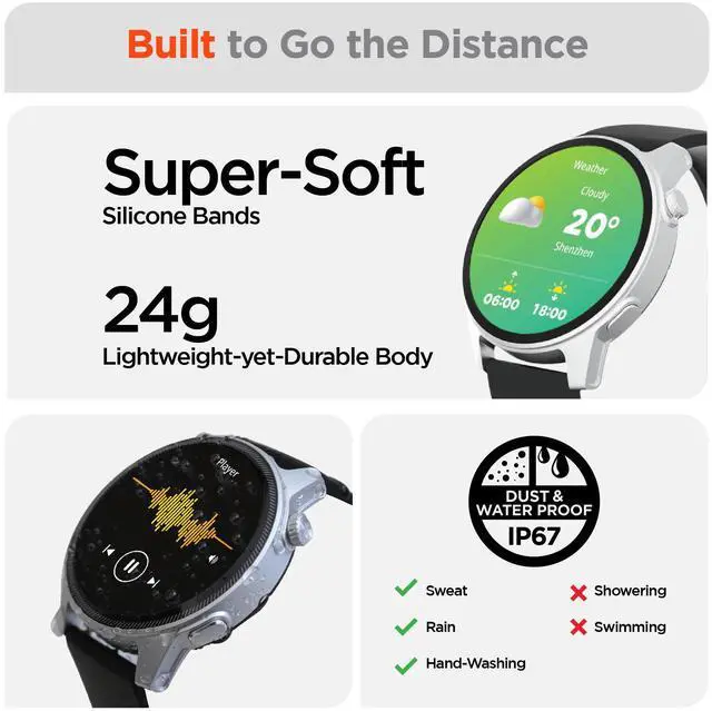 Alt view image 7 of 9 - HyperGear SmartWatch + Fitness Tracker