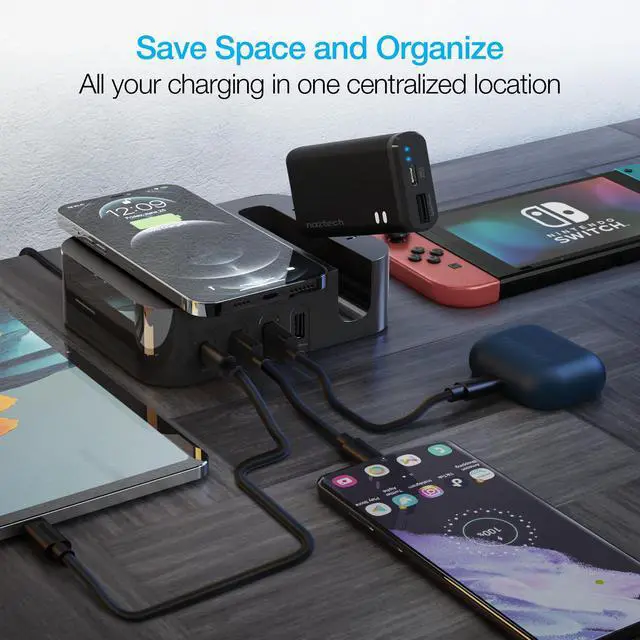 Alt view image 4 of 7 - Naztech Ultimate Charging Station Pro to Charge 7 Devices Simultaneously