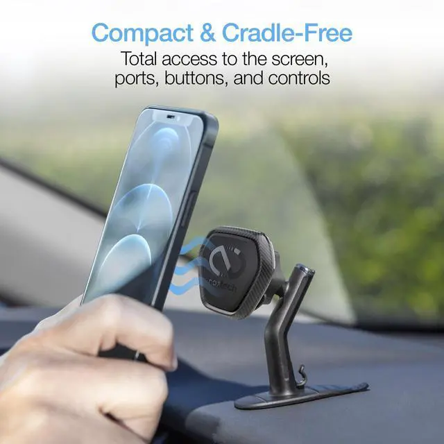 Alt view image 5 of 8 - Naztech MagBuddy Elite Car Dash Cell Phone Holder Mount [Hands Free - Eye Level - Easily Install] Universal Compatibility for iPhone 15/14/13/Pro Max/Pro, Galaxy S23/S22, Most Devices & More [15523]
